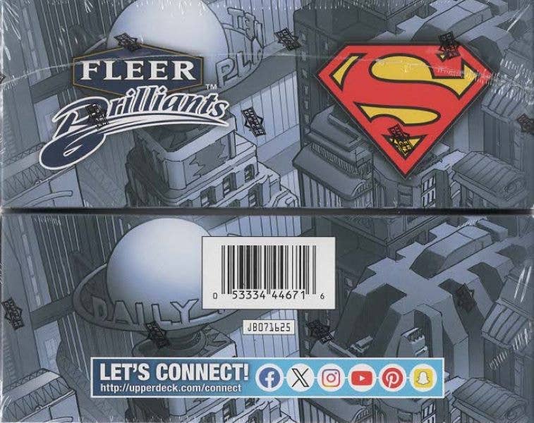 2025 Upper Deck Fleer Brilliants Superman 70ct. Mega Box