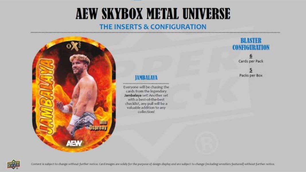 2025 Upper Deck AEW Skybox Metal Universe Wrestling 30ct. Bl