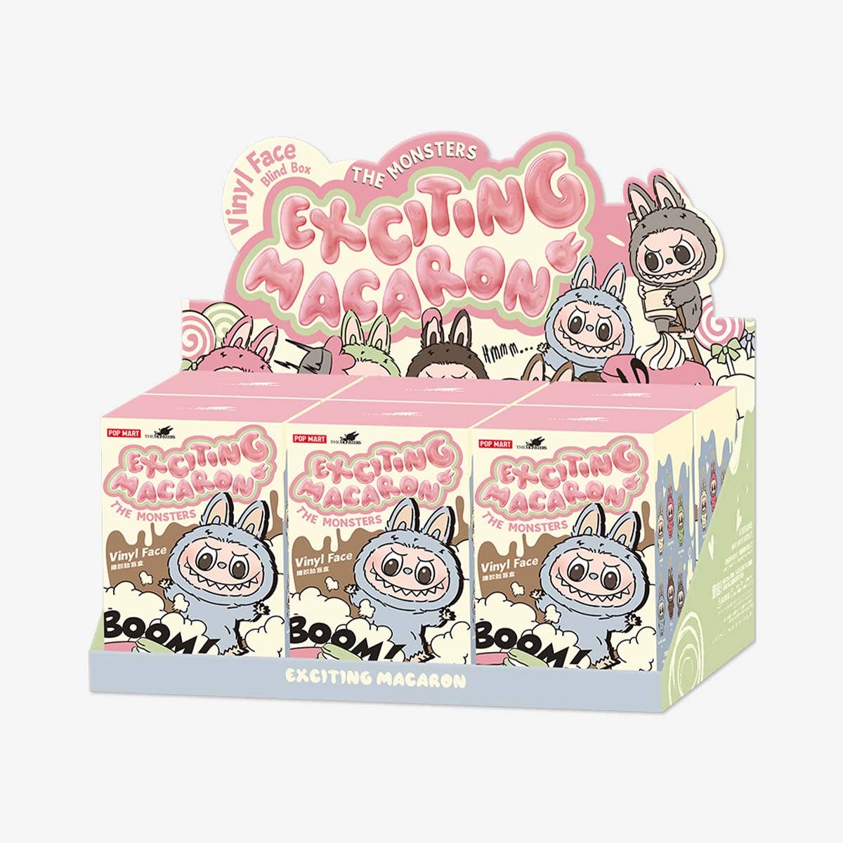 Pop Mart Authentic THE MONSTERS - Exciting Macaron Vinyl Face