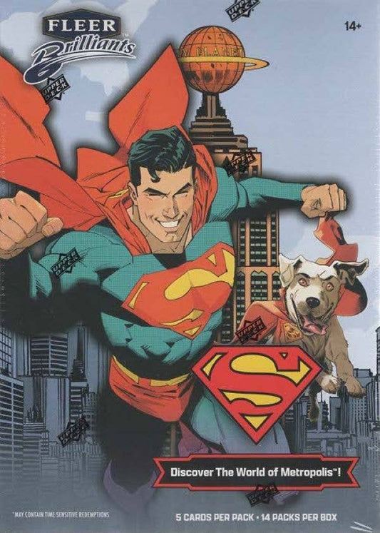 2025 Upper Deck Fleer Brilliants Superman 70ct. Mega Box