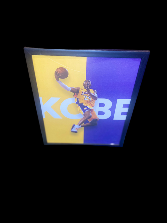 Kobe Bryant Yellow Purple Laker Split Layup