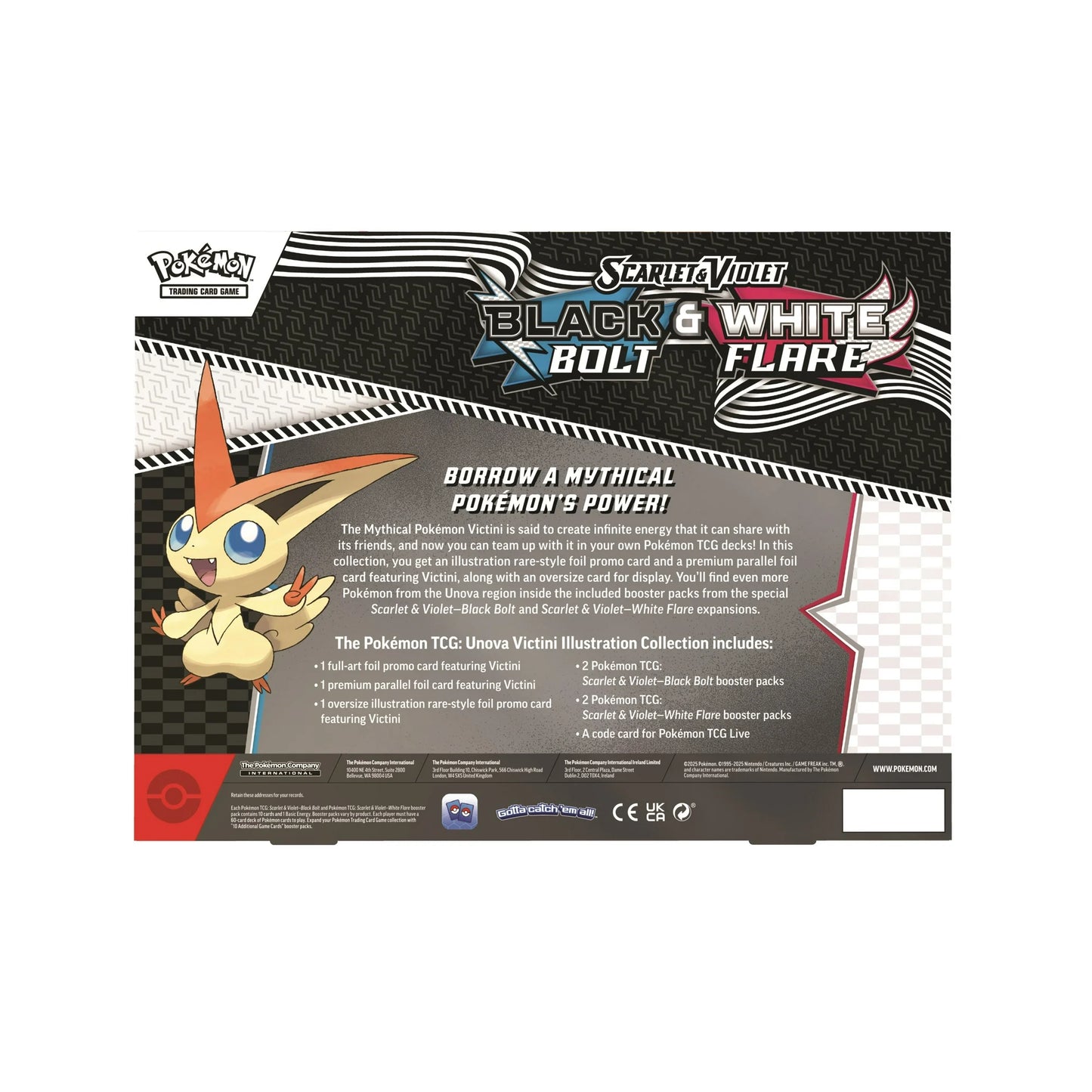 Pokemon Illustration Collection Victini [White Flare & Black Bolt]