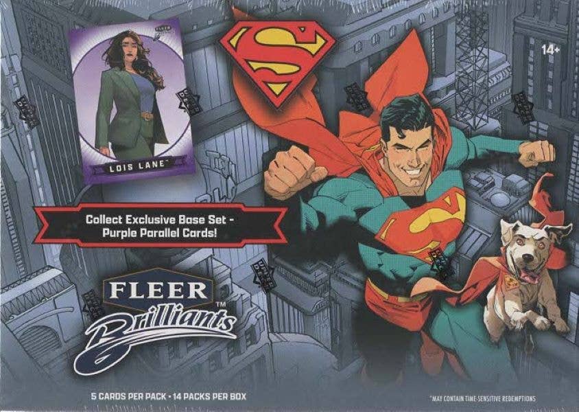 2025 Upper Deck Fleer Brilliants Superman 70ct. Mega Box