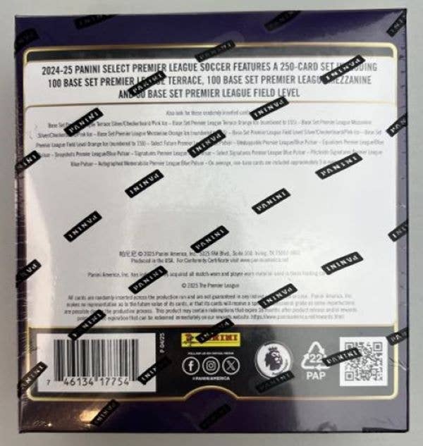 2024-25 Panini Select Premier League Soccer 60ct. Mega Box